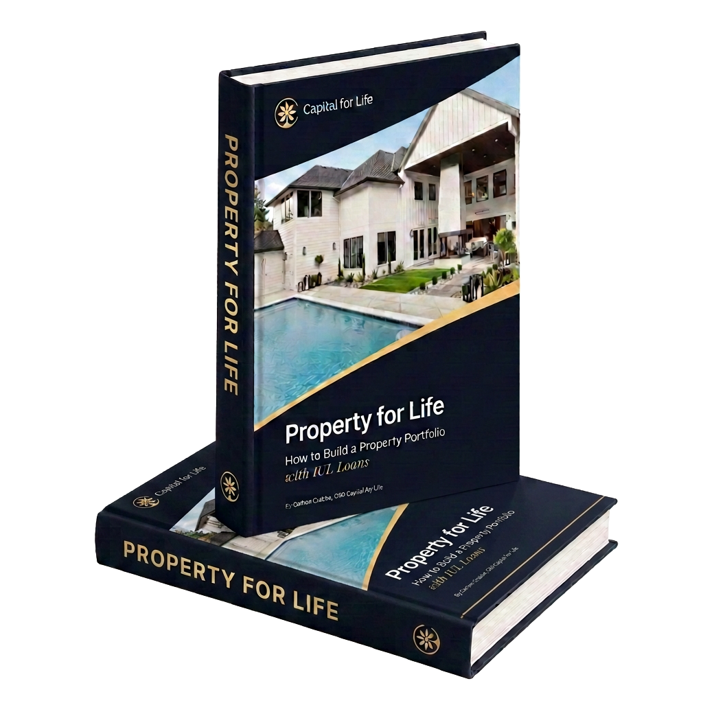 Property for Life adviser briefing guide shown as a printed book mockup